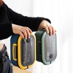 Śniadaniówka LUNCH BOX ze sztućcami 21 x 14,5 x 8cm mięta PJM44M - obrazek 4