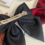 Spinka klamra do włosów Bordowa Kokarda z diamencikami XL SP441BOR - obrazek 5