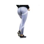 Sportowe Legginsy Fitness Trening Szare S LEG21S - obrazek 2