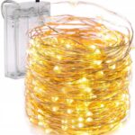 Światełka lampki na żyłce wewnętrzne 100 LED CIEPŁE BIAŁE LAMP24CB - obrazek 2