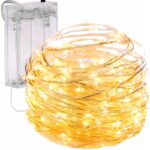 Światełka lampki na żyłce wewnętrzne 50 LED CIEPŁE BIAŁE LAMP10CB - obrazek 2