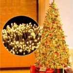 Światełka lampki wewnętrzne/zewnętrzne 100 LED Białe Ciepłe LAMP01CB - obrazek 4