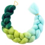 Syntetyczne włosy kolorowe 120 cm gęste ombre WLS40