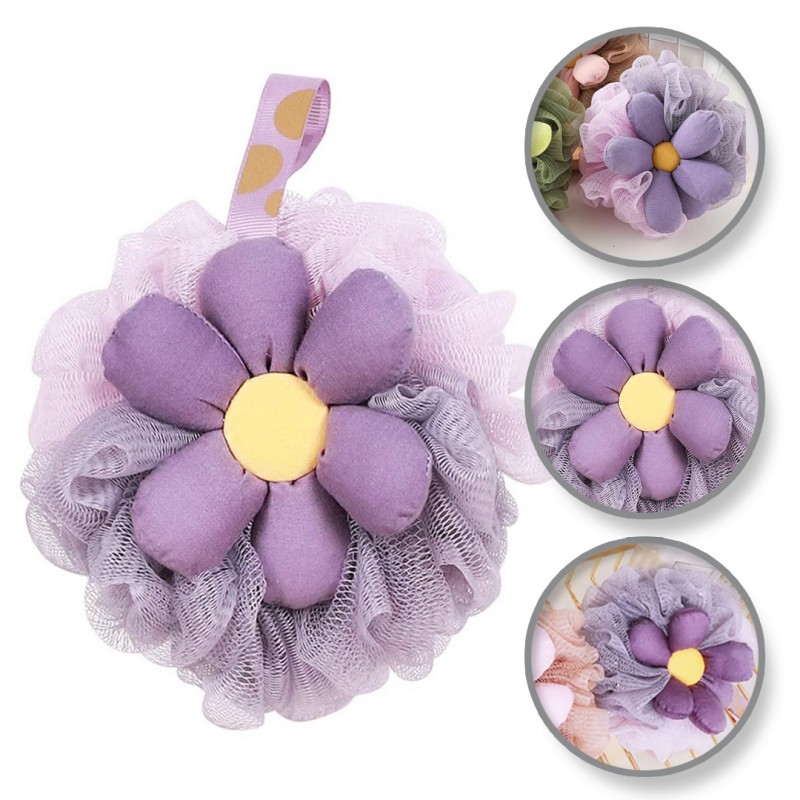 szczotka-gabka-do-mycia-ciala-sweety-na-mokro-xl-15cm-gb14fio Szczotka gąbka do mycia ciała SWEETY na mokro XL 15cm GB14FIO - obrazek 1