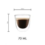 Szklanki termiczne 70ML do kawy zestaw 6szt SZK31ZESTAW6 - obrazek 2