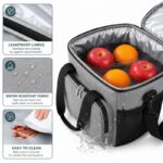 Torba termiczna do przenoszenia żywności LUNCH BOX 15l + 2 wkłady chłodzące KP06SZ - obrazek 4