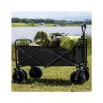 Wózek transportowy składany, metalowy, przyczepka ogrodowa 72x47x68-87cm AR07CZ - obrazek 4