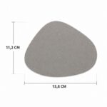 Zestaw wodoodpornych podkładek na stół 13,8 x 11,2 cm ekoskóra 4szt. Dwustronna MP57 - obrazek 2